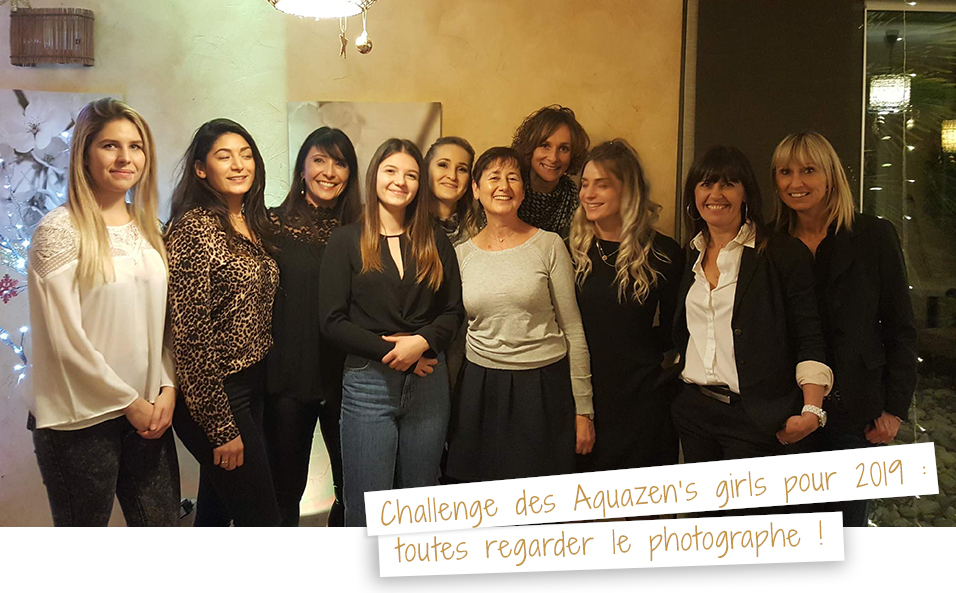 Challenge des filles de Aquazen pour 2019