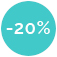 Promo : moins 20 pour cent